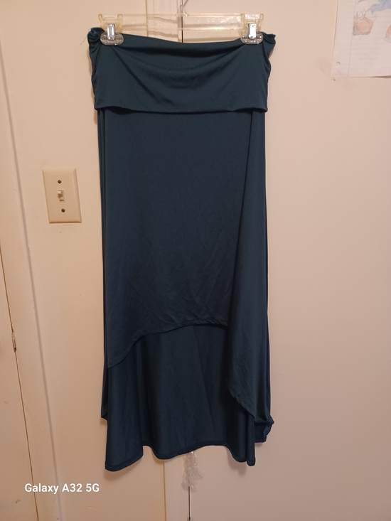 LuLaRoe Dresses & Skirts - LuLaRoe Teal High-Low Foldover Waist Skirt